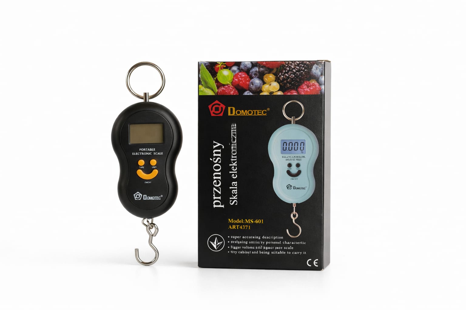 Tragbare digitale Kofferwaage mit Haken (kompakt)